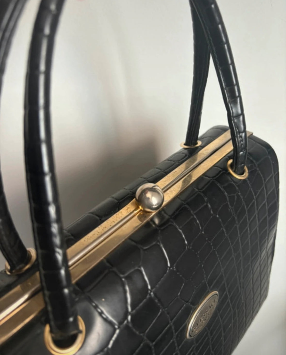 Vintažinė Gianni Versace juoda rankinė