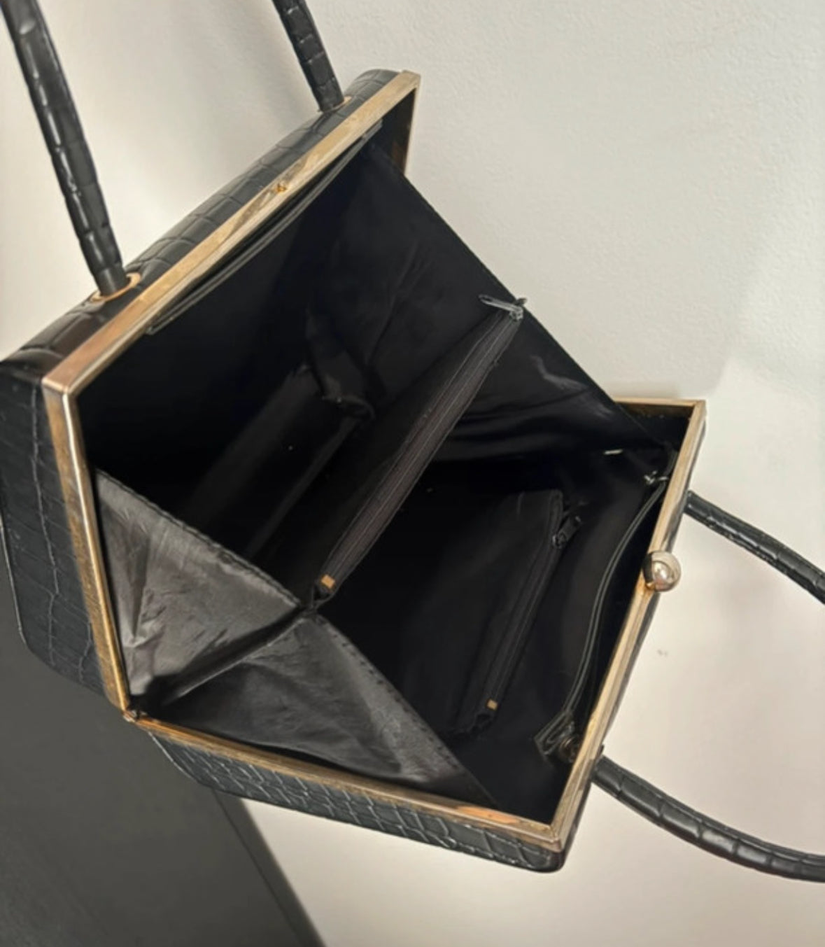 Vintažinė Gianni Versace juoda rankinė