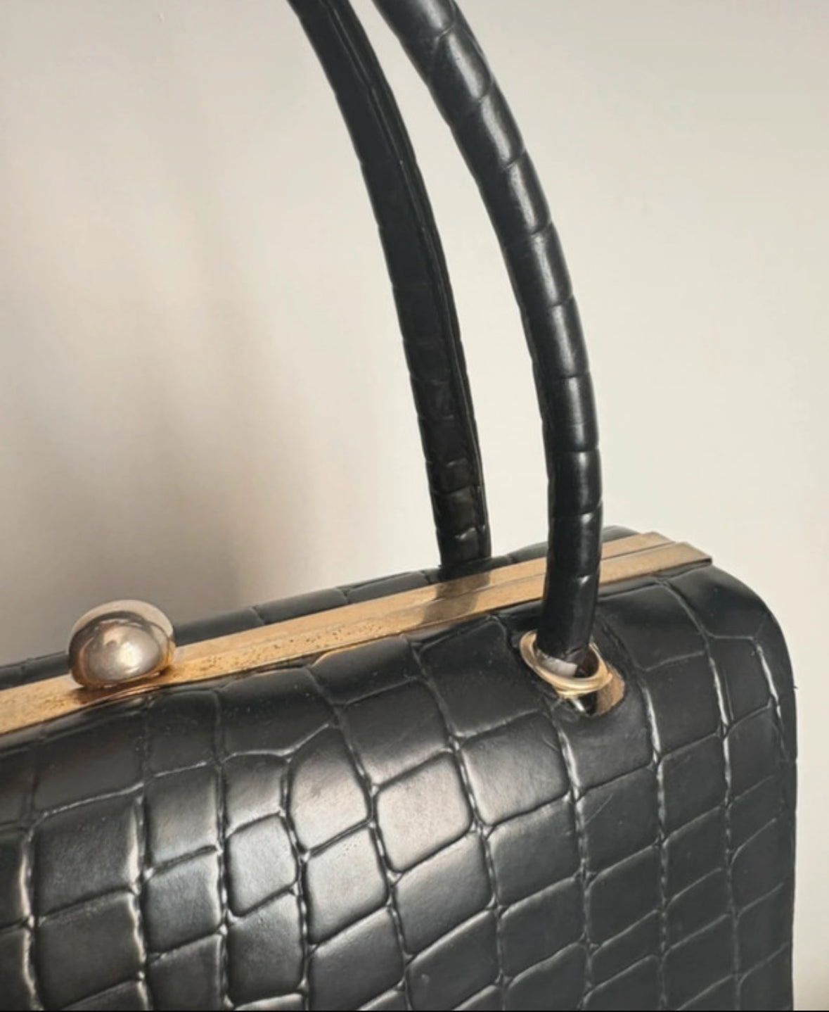 Vintažinė Gianni Versace juoda rankinė