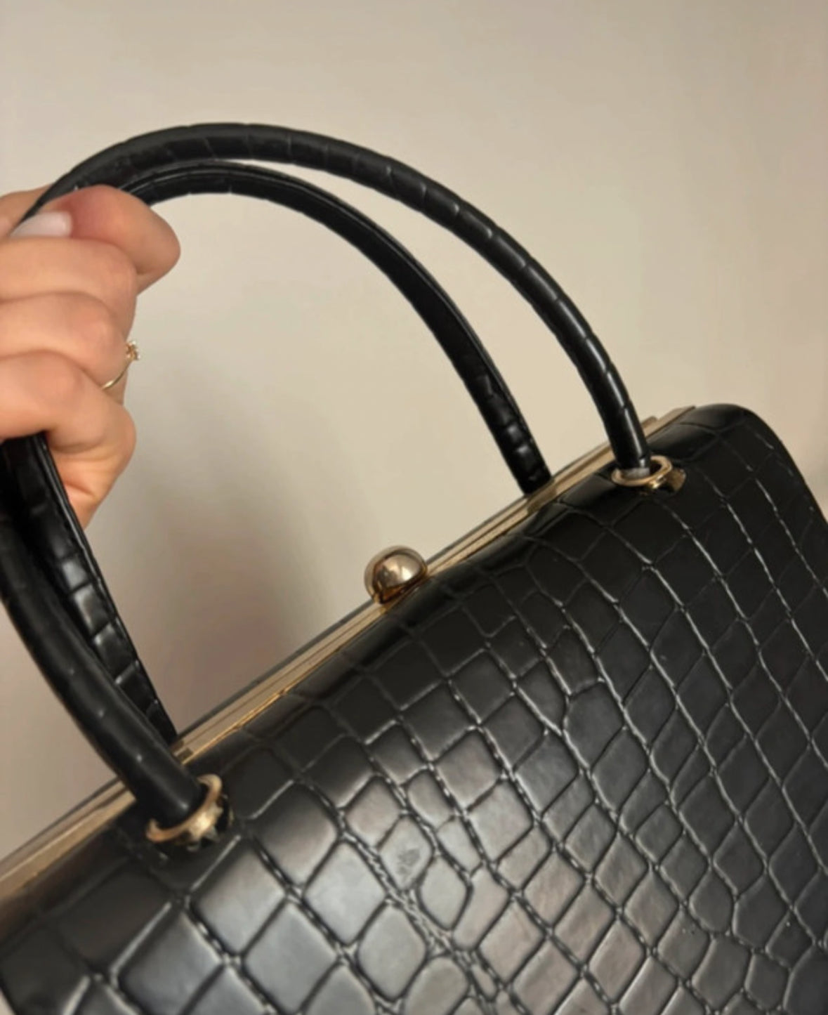 Vintažinė Gianni Versace juoda rankinė