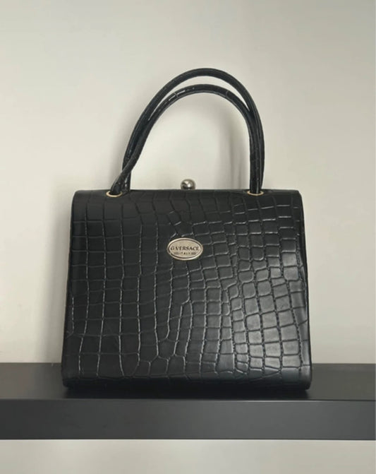 Vintažinė Gianni Versace juoda rankinė